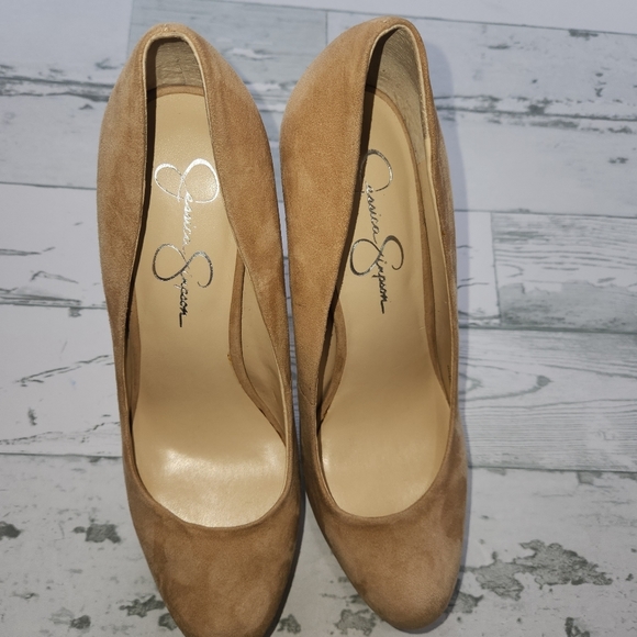 New Jessica Simpson Nellah Womens Suede Platform Heels Size 7.5 - Picture 9 of 14